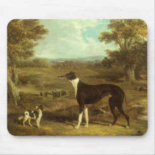Dogs, Greyhound and Spaniel, Doctor Fop by Herring Mouse Mat