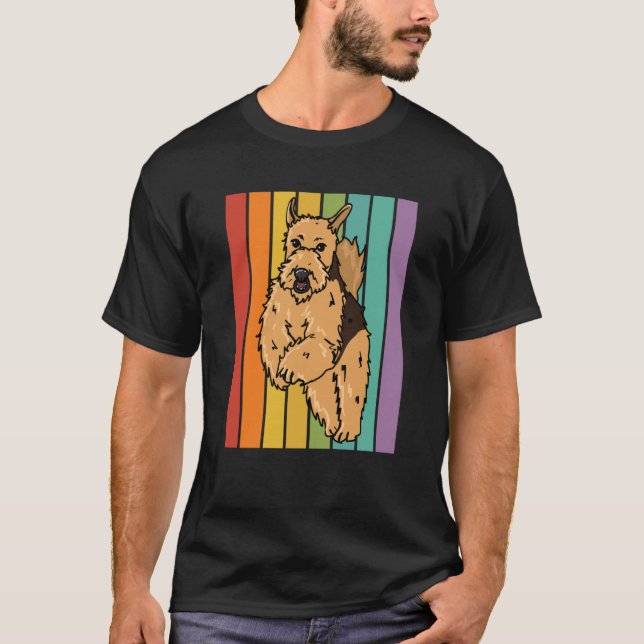 Dogs Guys Who Loves Airedale Terrier  1 T-Shirt (Front)