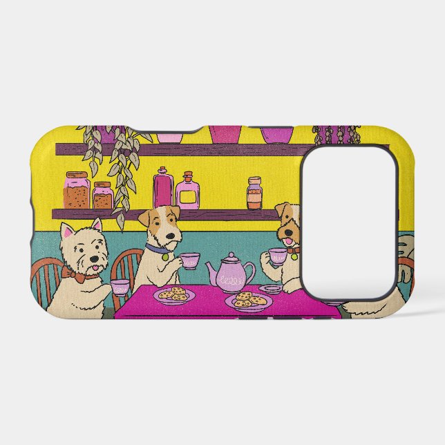 Dogs having afternoon tea (Back Horizontal)