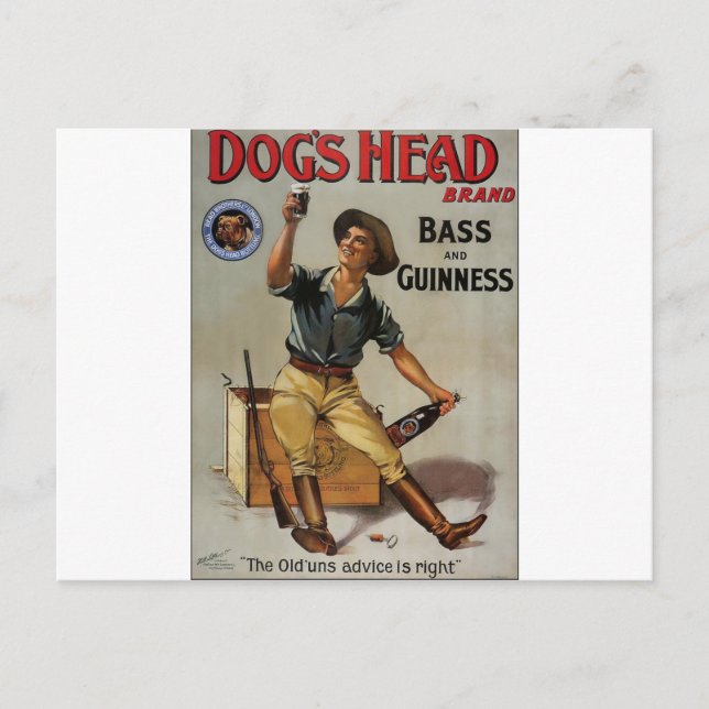 Dog's Head Brand Postcard (Front)