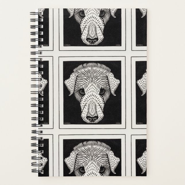 Dog's head Pattern by Julie de Graag 2022 Planner (Front)
