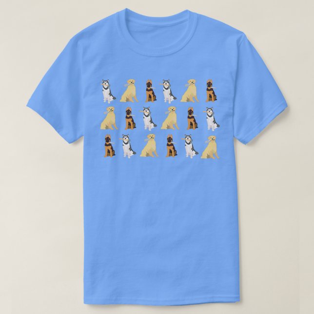 Dogs Holding Sharp Things T-Shirt (Design Front)