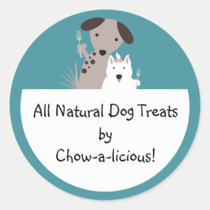 dogs homemade pet food chef package stickers