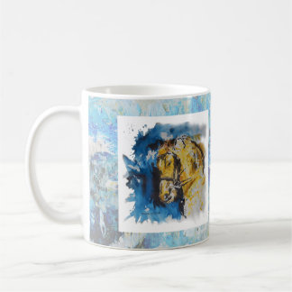 Dogs: "Horse" paint with blue spots Coffee Mug