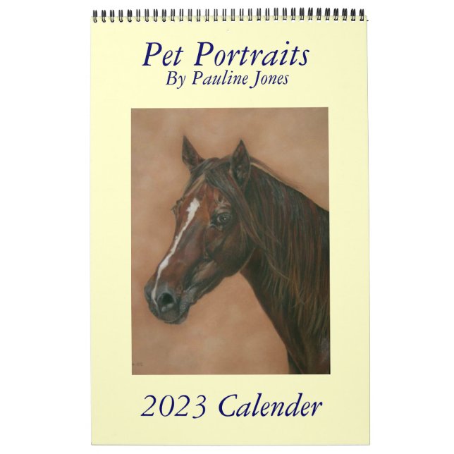 dogs horses and donky pet portraits 2023 calendar (Cover)