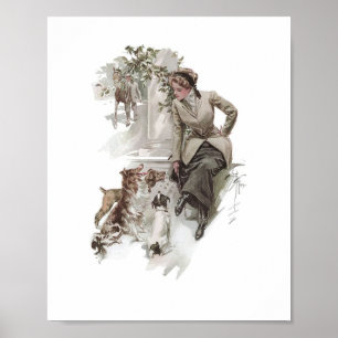 Dogs & Horses Poster