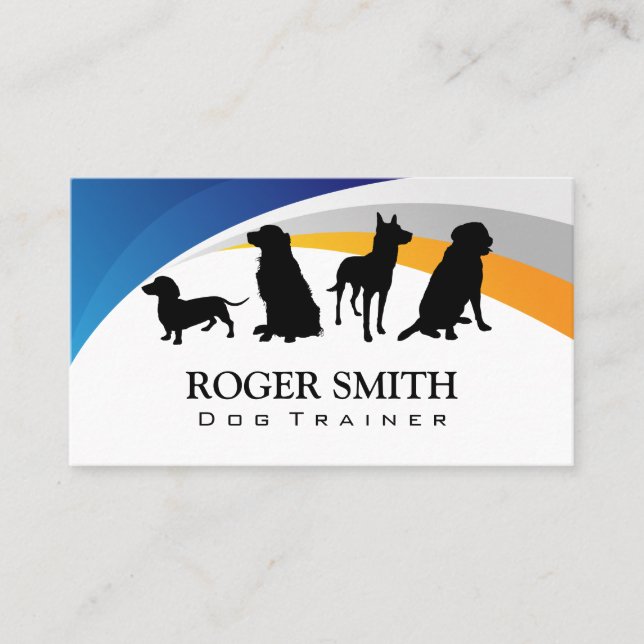 Dogs Icon | Animal Training Business Card (Front)