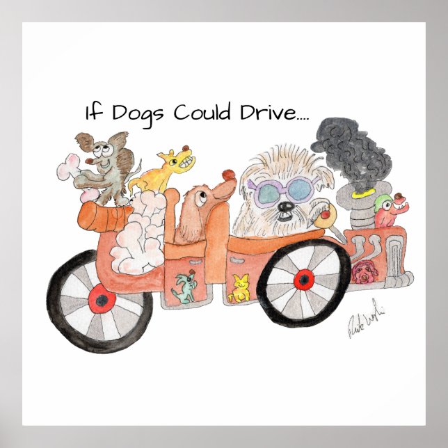 Dogs Ideal Car Poster (Front)