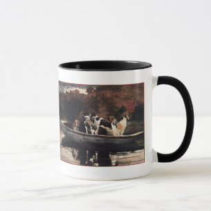 Dogs in a Boat  by Winslow Homer Mug
