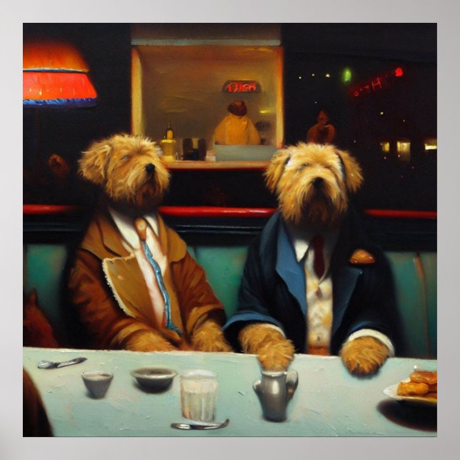 Dogs In a Diner Poster (Front)