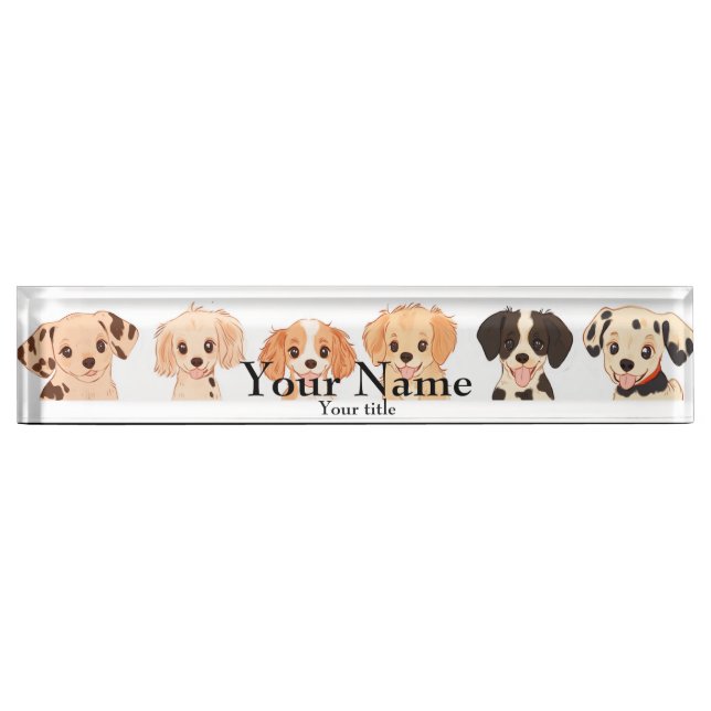 dogs in a row nameplate (Front)