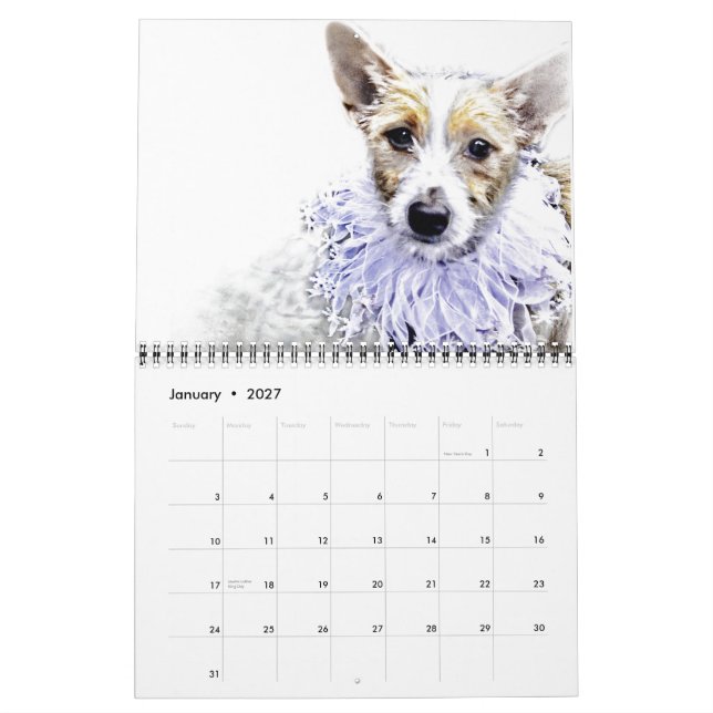 Dogs in Art - Calendar (Jan 2027)