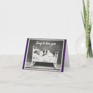 Dogs In Bed Greeting Card
