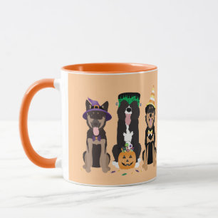 Dogs In Halloween Costumes Mug