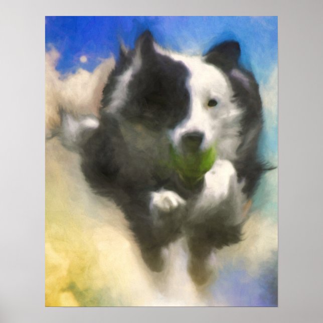 DOGS IN HEAVEN BALL PATROL Australian Shepherd Poster (Front)