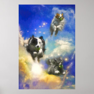 DOGS IN HEAVEN "BALL PATROL" POSTER