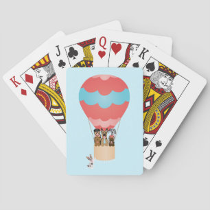 Dogs In Hot Air Balloon Playing Cards