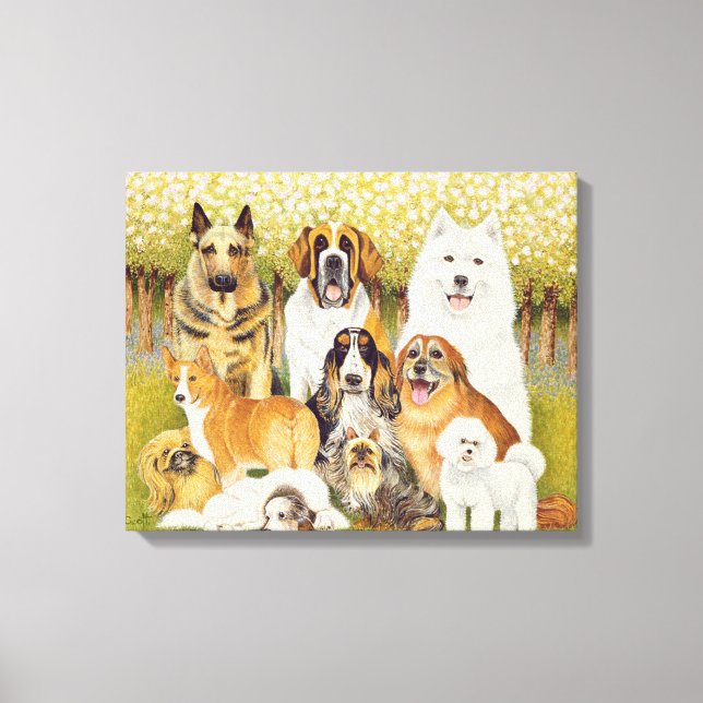 Dogs in May Canvas Print (Front)