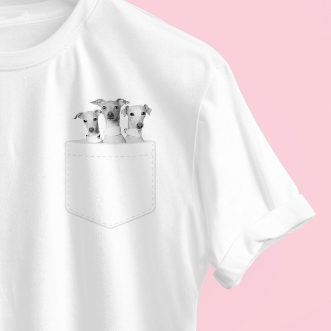 Dogs In Pocket | Custom Pet Photo Meeko The Iggy T-Shirt (Creator Uploaded)