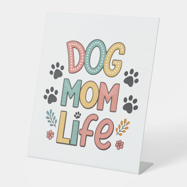 Dogs in sunglasses Paws Hydrated Pedestal Sign (Front)