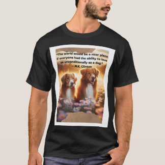  Dogs in Sunset Field T-Shirt
