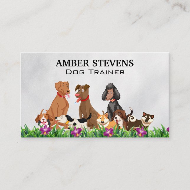 Dogs in the Garden Business Card (Front)