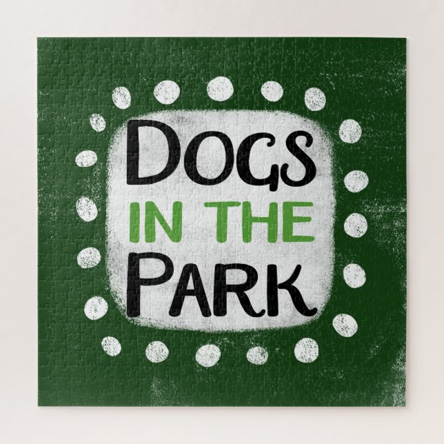 Dogs In The Park Jigsaw Puzzle (Vertical)