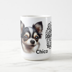 Dogs Leave Paw Prints on our Hearts Chihuahua Coffee Mug