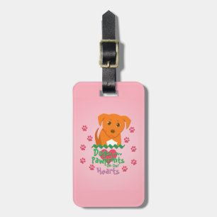 Dogs Leave Pawprints Luggage Tag