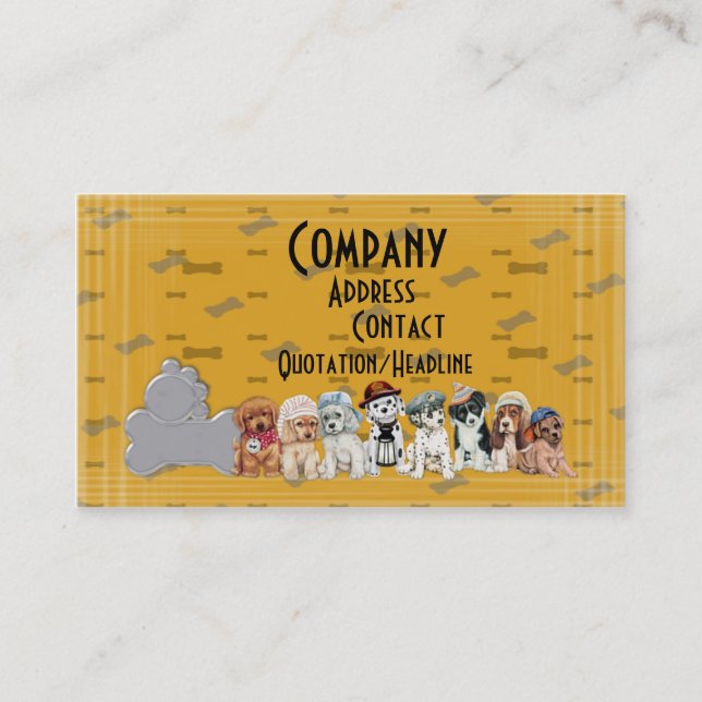 dogs life business card (Front)