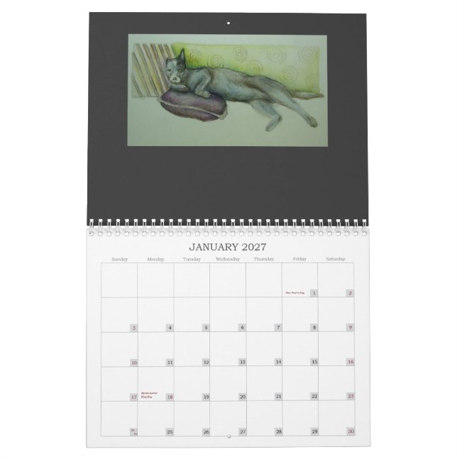 Dogs Live Here - 2012 calendar (Jan 2027)