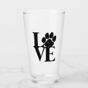 Dogs Love Dogs Glass