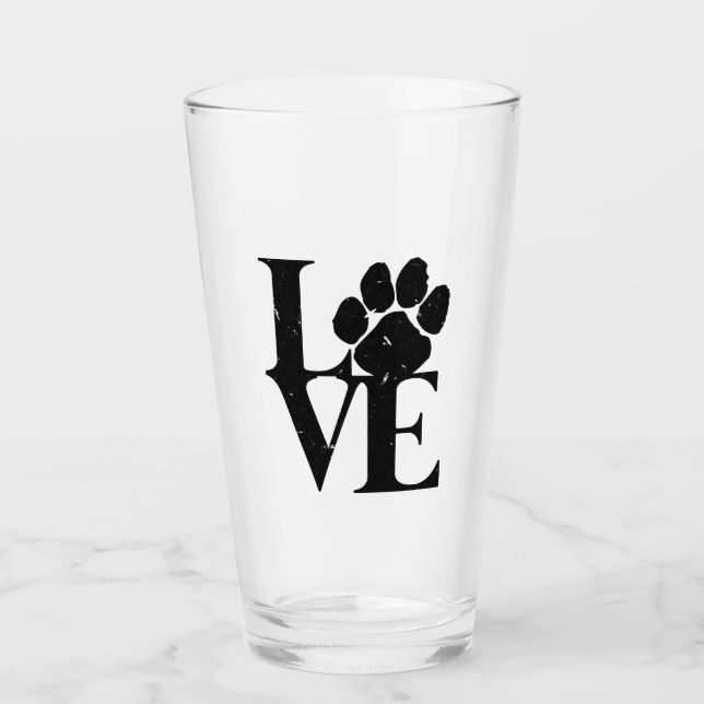 Dogs Love Dogs Glass (Front)
