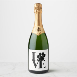 Dogs Love Dogs Sparkling Wine Label