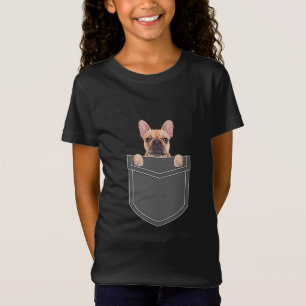 Dogs Lovers French Bulldog In My Pocket Apparel T-Shirt