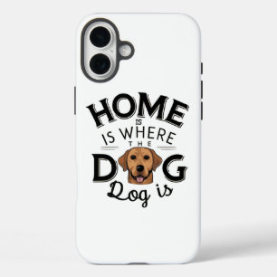 Dogs Make Home iPhone 16 Plus Case