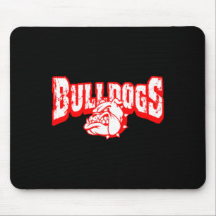 Dogs Mascot Back To School Team Spirit R Mouse Mat