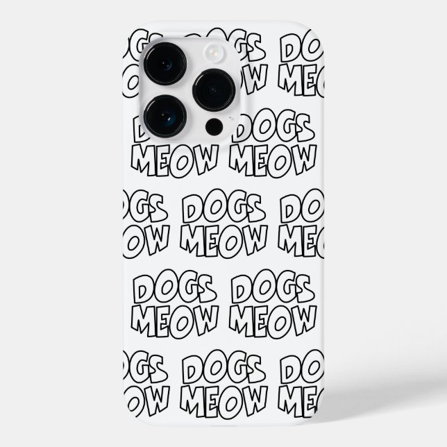 Dogs Meow Case-Mate iPhone Case (Back)