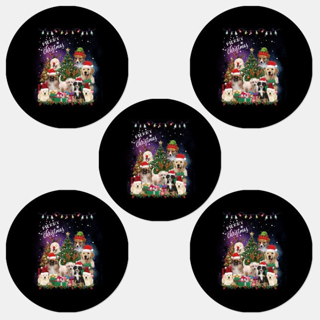 Dogs Merry Christmas Light (Group)