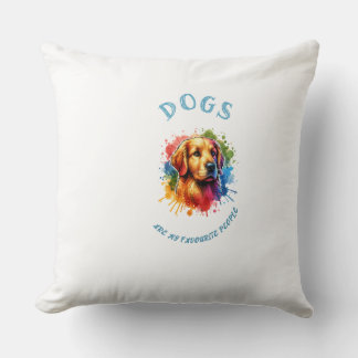 Dogs motif cushion
