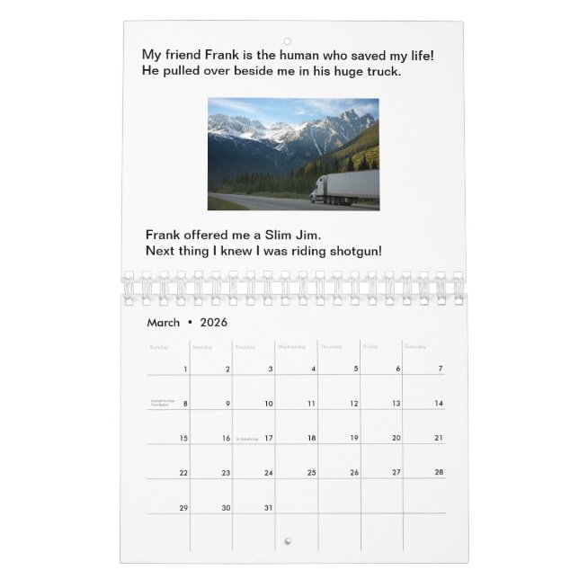 Dogs Never Give Up Storybook Calendar (Mar 2026)