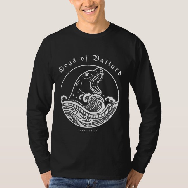 Dogs of Ballard Long-Sleeved T-Shirt (Front)