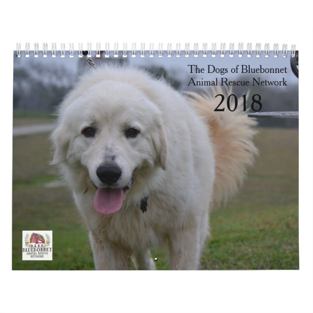 Dogs of Bluebonnet 2018 Calendar (Cover)
