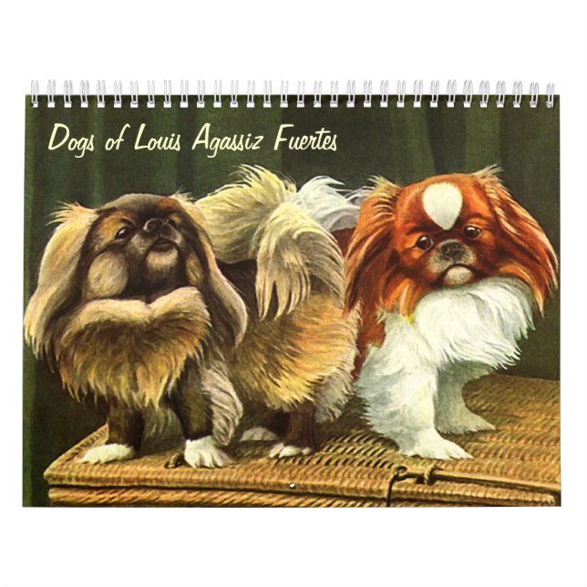 Dogs of Louis Agassiz Fuertes Calendar (Cover)