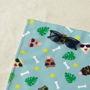 Dogs on Vacation Beach Towel