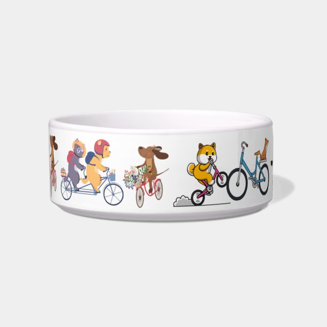 Dogs on wheels  bowl (Front)