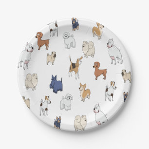 Dogs Paper Plate