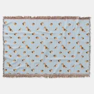 Dogs pattern throw blanket