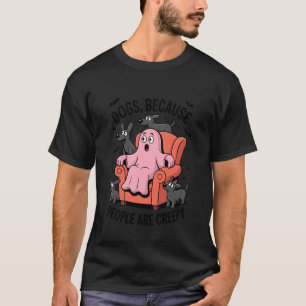 Dogs Permit Halloween Couch Occupation T-Shirt