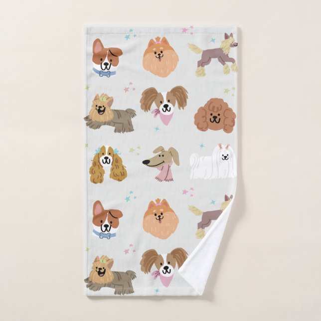 Dogs Pets Kids Hand Towel (Hand Towel)